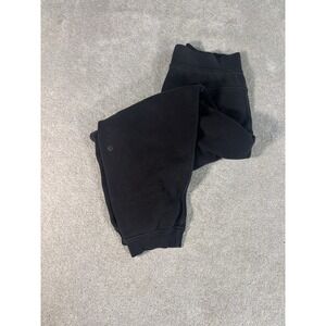 Lululemon Women Jogger Pants Braided Detail‎ High Rise Tapered Black Sz 6